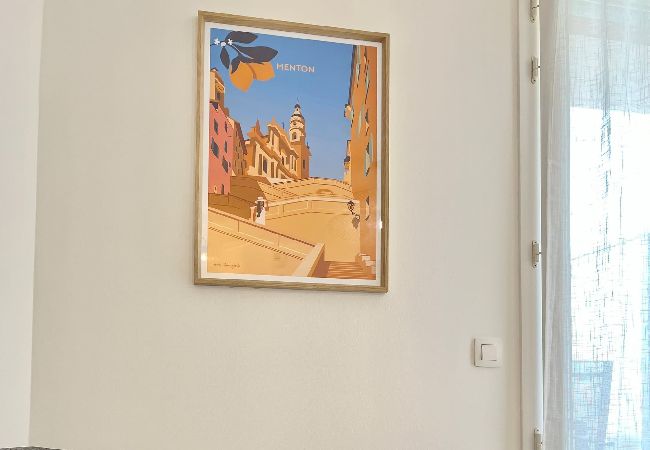 Studio in Menton - 56-"La Villa Melanie" Neuf, Equipé, Terr Studio in Menton - 56-"La Villa Melanie" Neuf, Equipé, Terr