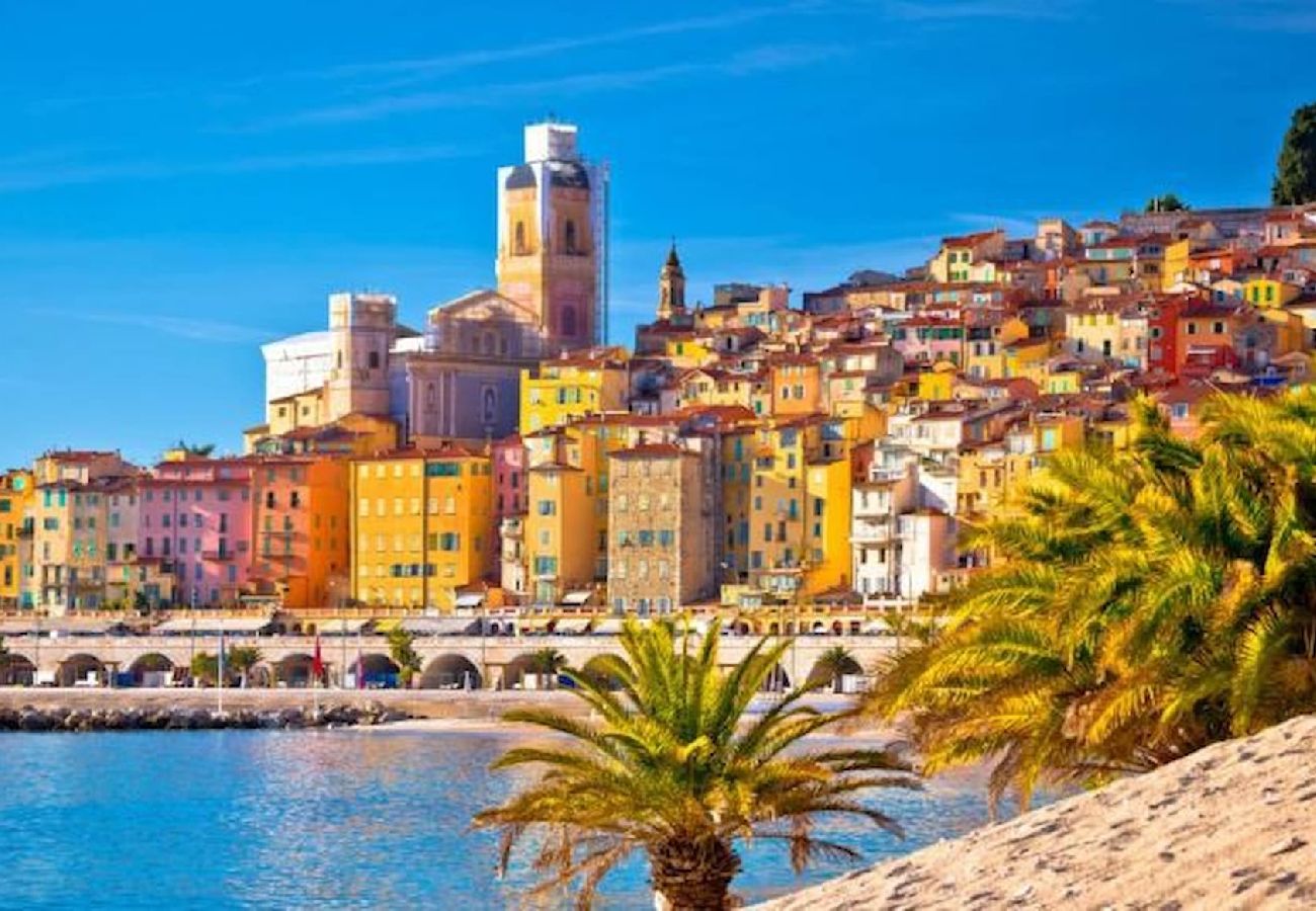 Studio in Menton - 76-Le mona lisa, vue mer, balcon