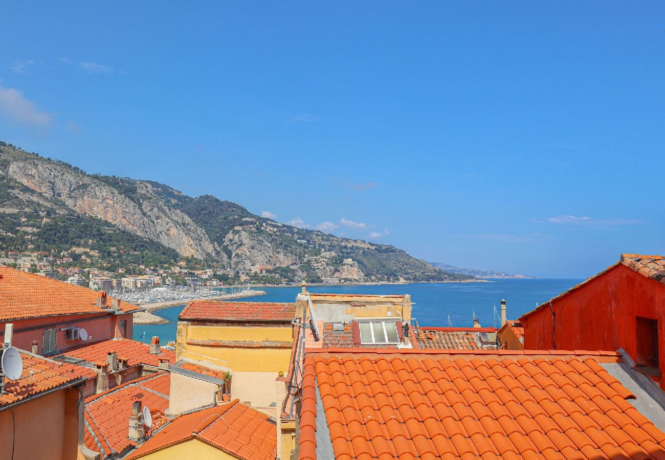 Studio in Menton - 14-La Belle Vue Mer Cozy Appartement, Centre, Pl