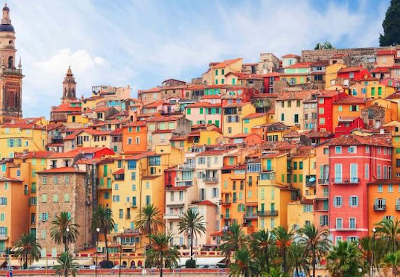Studio in Menton - 77-Le diplomat, vue mer, cosy