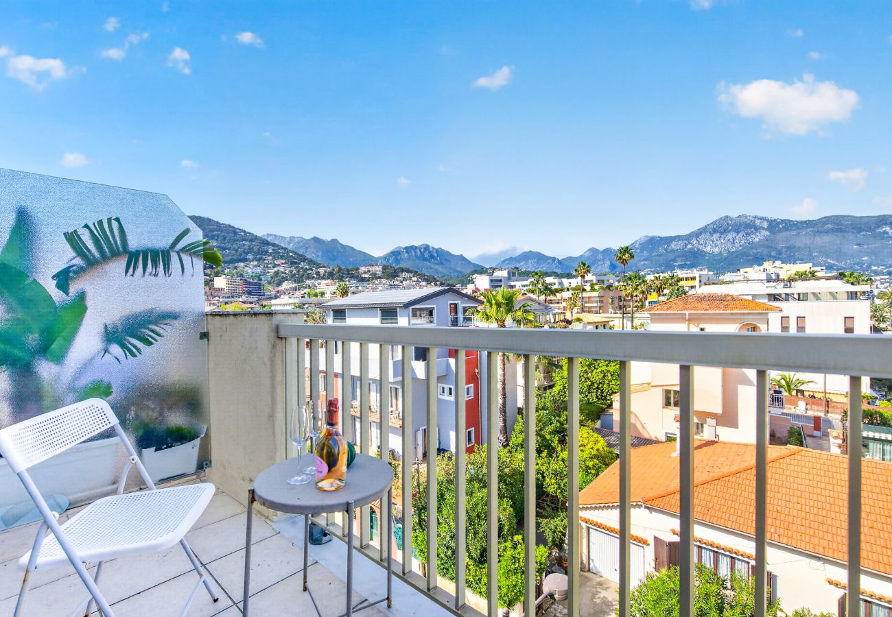 Appartement à Roquebrune-Cap-Martin - 50- "Splendide vue" Front de Mer, Terras